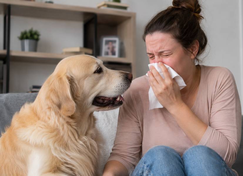 alergia na psa
