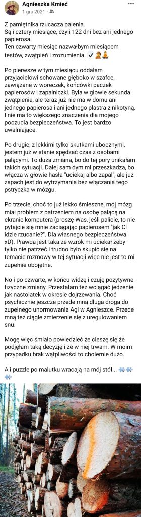 Palenie papierosów – zdjęcie do artykułu o uzależnieniu od nikotyny