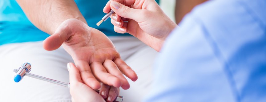 Zaburzenia czucia diagnozuje specjalista neurolog.