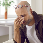 Mężczyzna z pierwszymi objawami choroby Gauchera