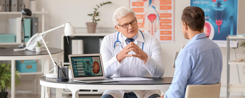 Mężczyzna podczas diagnozy hipogonadyzmu
