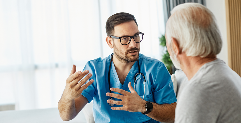 Pacjent podczas diagnozowania dysplazji
