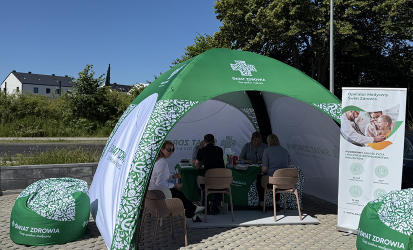 Centrum Medyczne Świat Zdrowia w Mostach - namiot
