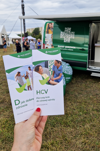 Ulotki informacyjne o HCV przygotowane przez Operatora Medycznego Świat Zdrowia