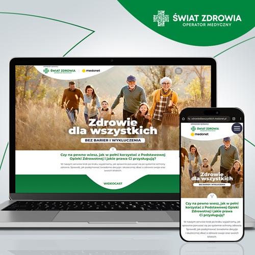 Serwis informacyjny Zdrowie dla wszystkich - bez barier i wykluczeń. Świat Zdrowia i Medonet